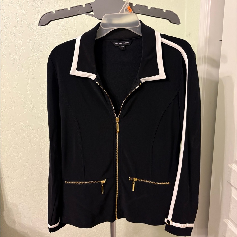 Boston Proper Black and White Jacket